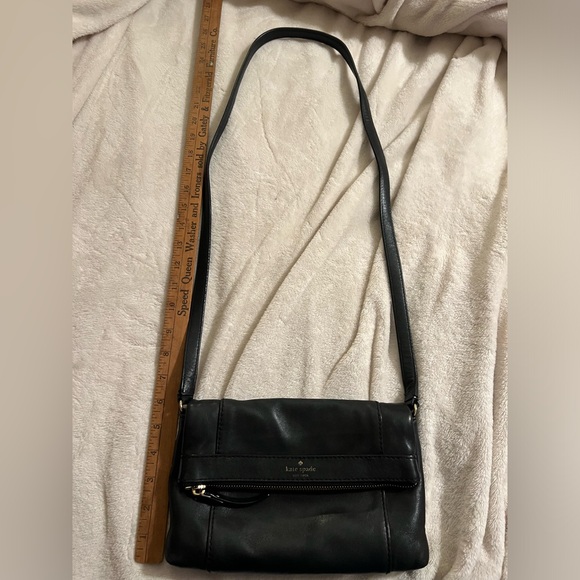 Kate Spade 100% Black Cowhide Leather Crossbody, good condition - Picture 13 of 13